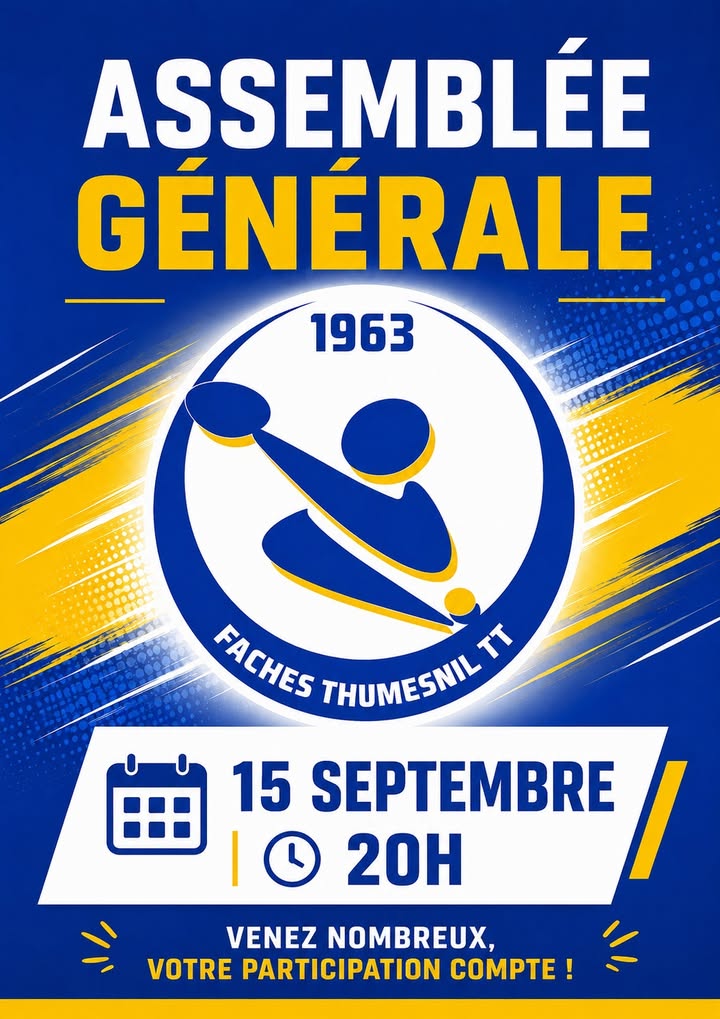 📣Assemblée générale - 15 septembre à 20h